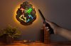 Harry Potter Roxfort Címer Lámpa varázspálca vezérléssel