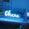 Disney Stitch Ohana LED Neon Lámpa