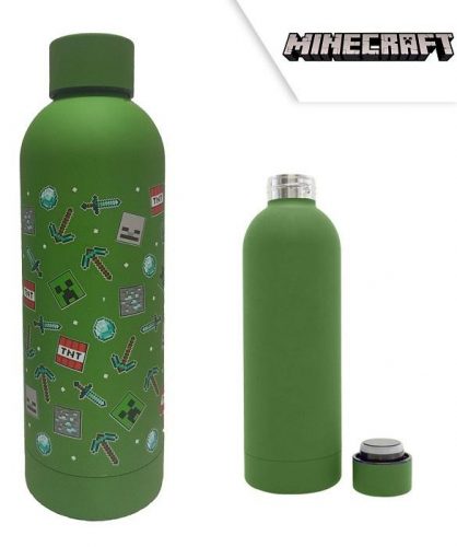 Minecraft Zöld Palack - 500 ml